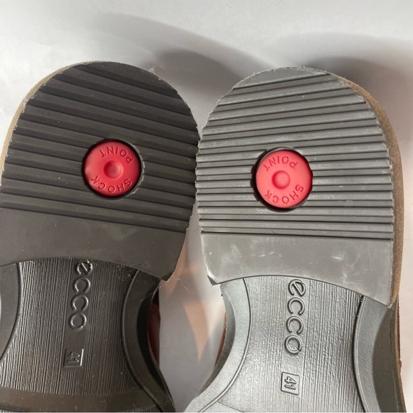 Ecco Kenton Brogue Tie Wingtip Brown Leather Oxford Dress Shoe - Picture 11 of 14